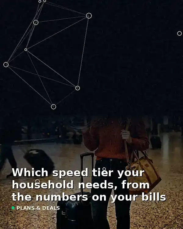 Which speed tier your household needs, from the numbers on your bills - TelecomDesk guide artwork