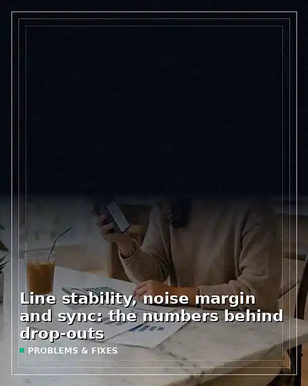 Line stability, noise margin and sync: the numbers behind drop-outs - TelecomDesk guide artwork