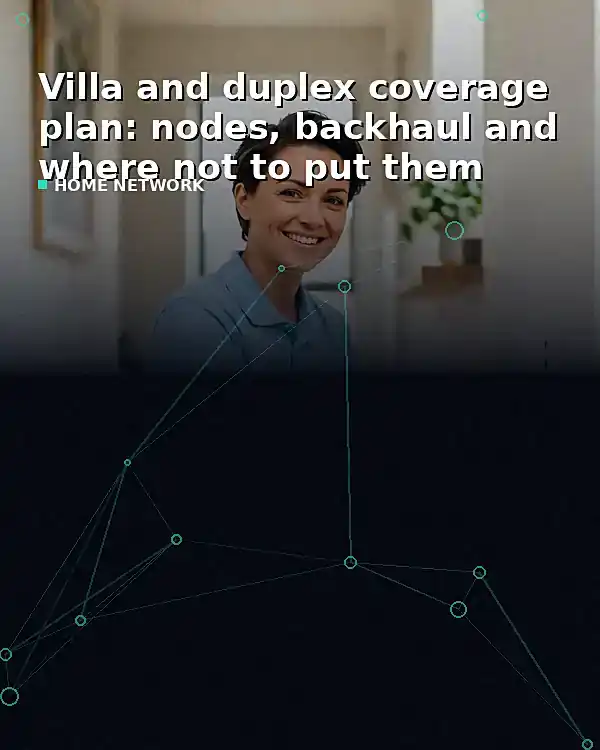 Villa and duplex coverage plan: nodes, backhaul and where not to put them - TelecomDesk guide artwork