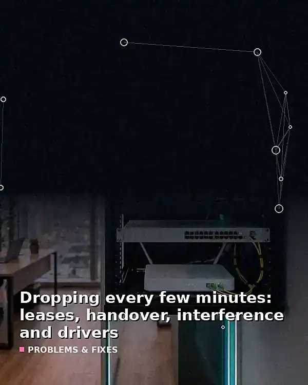 Dropping every few minutes: leases, handover, interference and drivers - TelecomDesk guide artwork