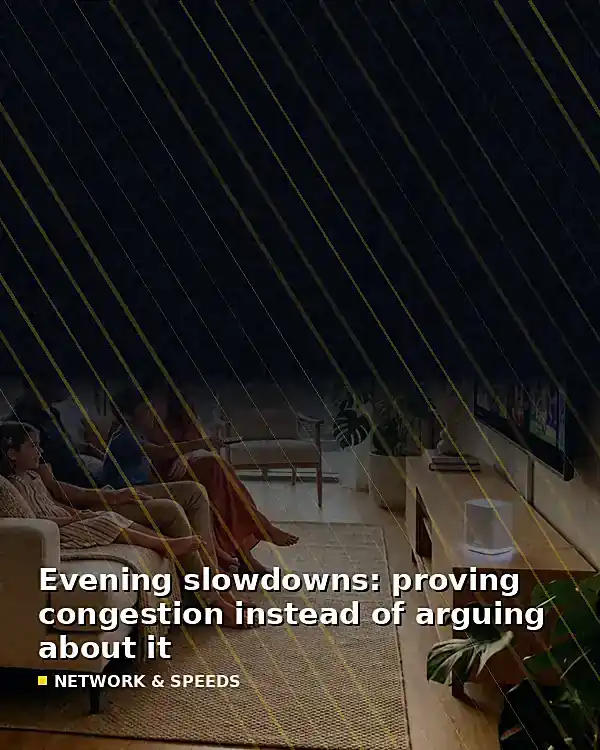 Evening slowdowns: proving congestion instead of arguing about it - TelecomDesk guide artwork