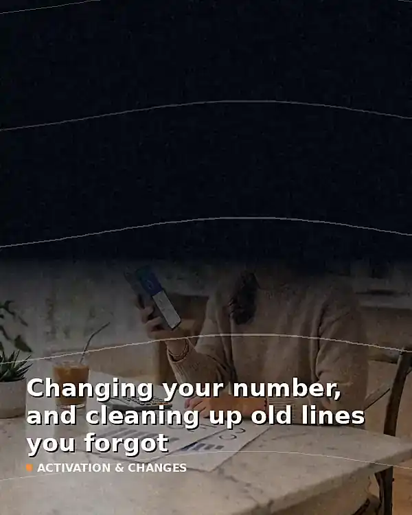 Changing your number, and cleaning up old lines you forgot - TelecomDesk guide artwork